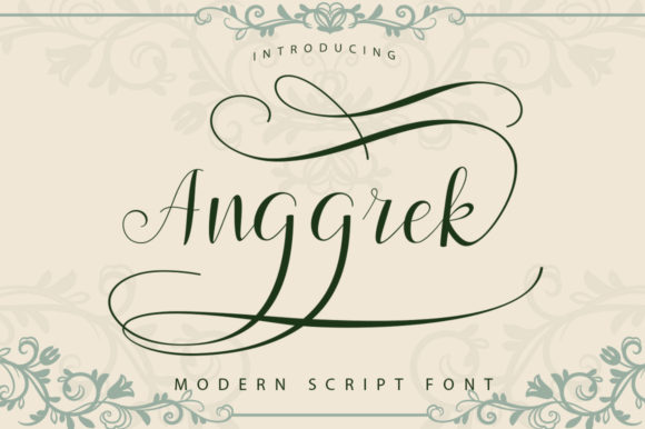Anggrek: A Modern Script Font for Editorial Design