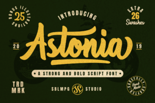 Astonia Font: Bold Script for Crafters