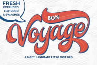 Bon Voyage Duo: A Retro Script Font for Editorial Design