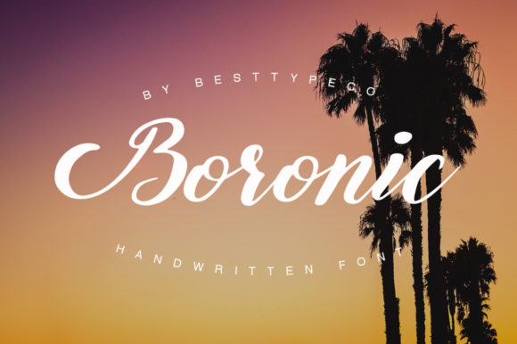 Boronic Font: Elevate Your Brand with Handmade Calligraphy