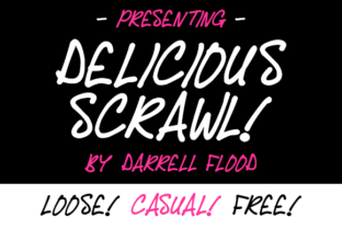 Delicious Scrawl: A Handwritten Font for Editorial Warmth