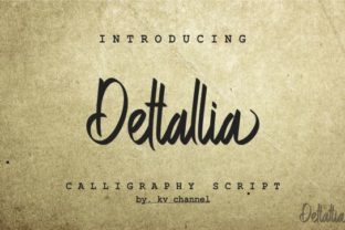 Dettallia: A Bold Script Typeface for Modern Branding