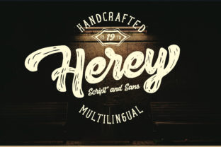 Herey Duo: A Handwritten Font for Editorial Design