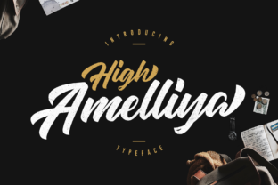 High Amelliya: A Bold Script Font for Makers