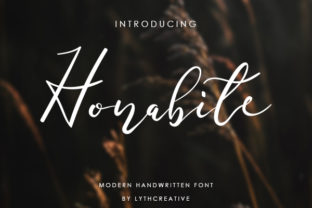 Honabite: A Handwritten Font for Editorial Grace