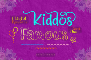 Kiddos Famous: A Playful Script Font for Makers