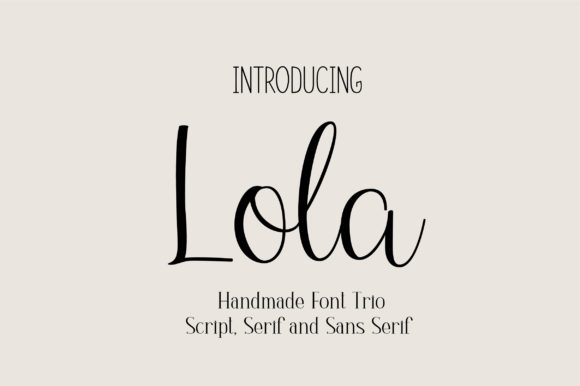 Lola Trio: A Versatile Typeface for Branding