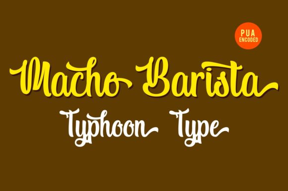 Macho Barista Font: Bold Script for Branding