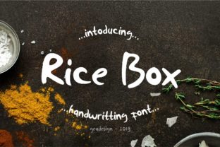 Rice Box Font Review: A Bold Handwritten Typeface
